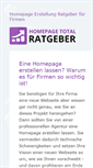 Mobile Screenshot of homepage-total.de